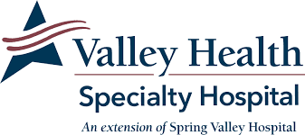 A logo for valley health specialty hospital.