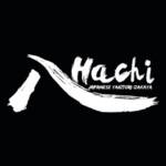 A black and white logo of hachi japanese factory