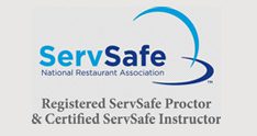 A servsafe logo is shown on top of the company 's website.